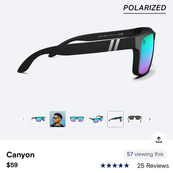 Blenders Black and Blue Sunglasses - Picture 9 of 9